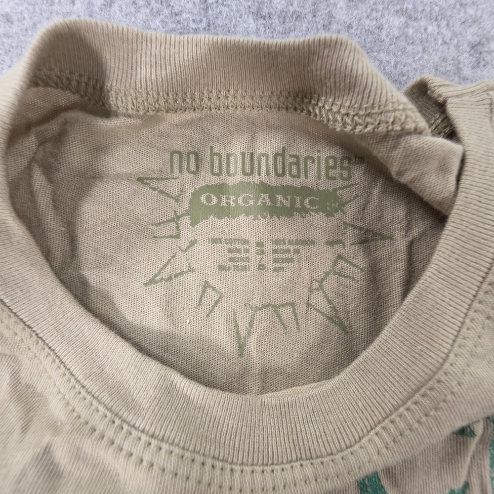 NWT Vintage 2000's No Boundaries Women's Organic Y2K Shirt S Tan NEW Earth - Picture 5 of 8